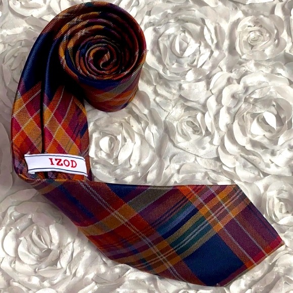Izod Other - New Izod silk plaid tie